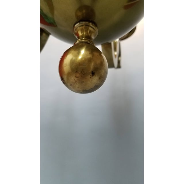 Vintage 1970s Chapman Brass Chandelier For Sale - Image 9 of 11