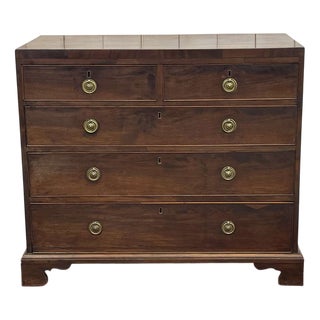 Antique English Mahogany Chest of Drawers, 1800s For Sale