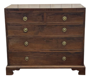 Antique English Mahogany Chest of Drawers, 1800s