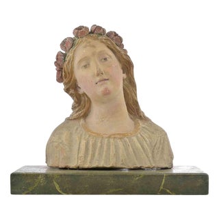 Bust Sculpture, 17th Century, Terracotta For Sale