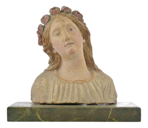 Bust Sculpture, 17th Century, Terracotta