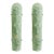 Contemporary Hammered Green "Graniglia" Murano Glass Wall Sconces Set of Two by SimoEng For Sale