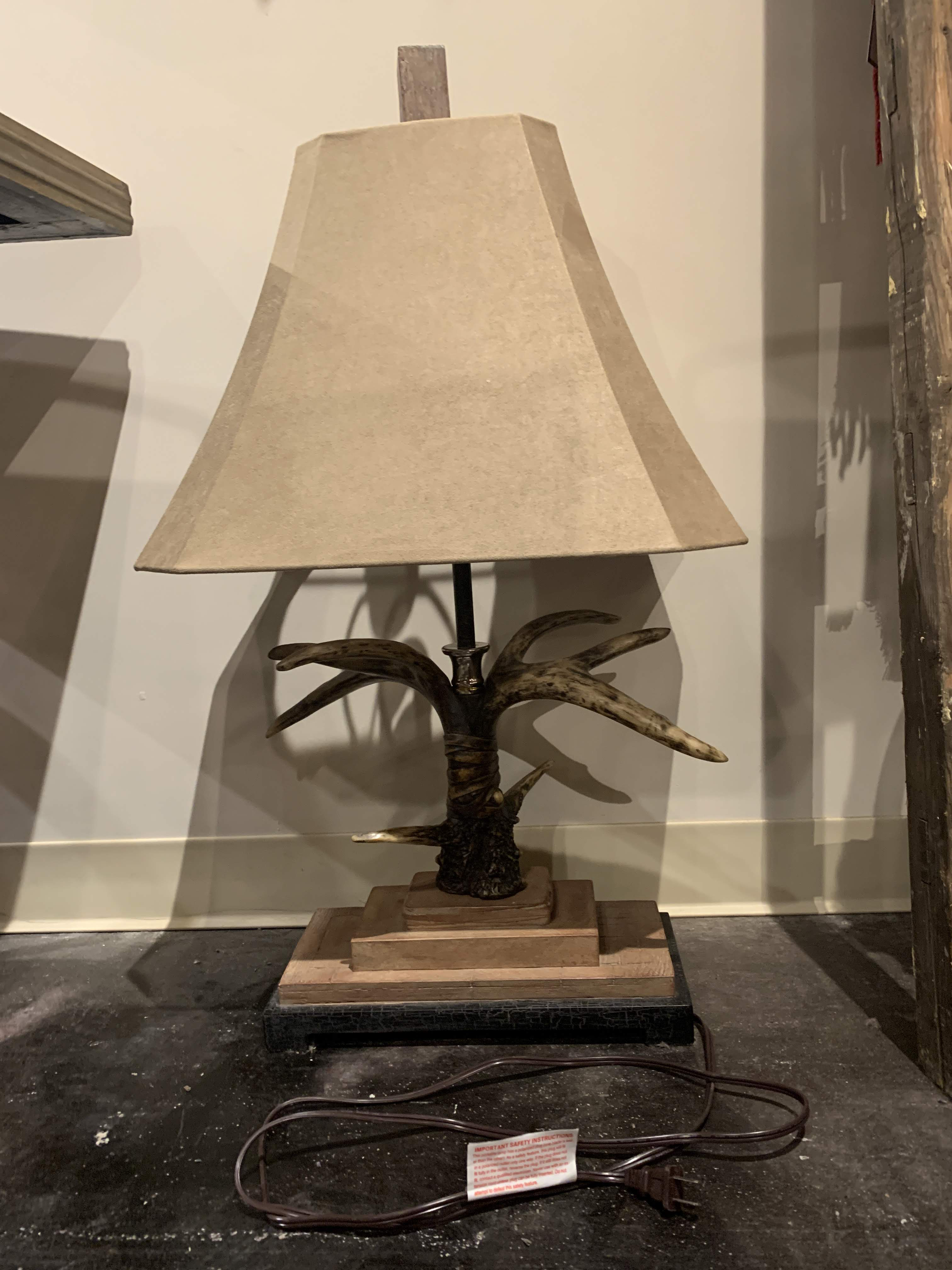 stag table lamp for sale
