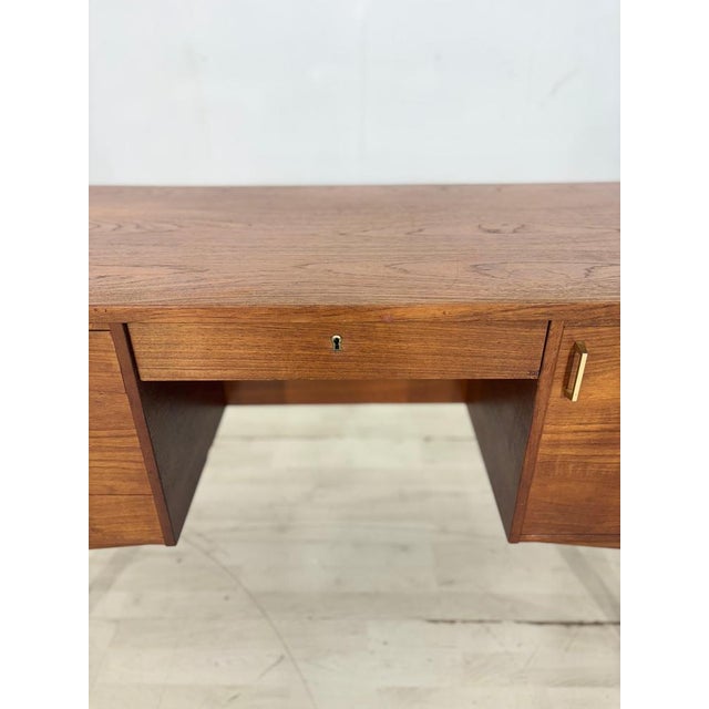 Mid-Century Danish Teak Desk, 1960s For Sale - Image 5 of 17