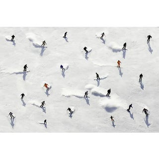 Contemporary Skiers Art Print For Sale
