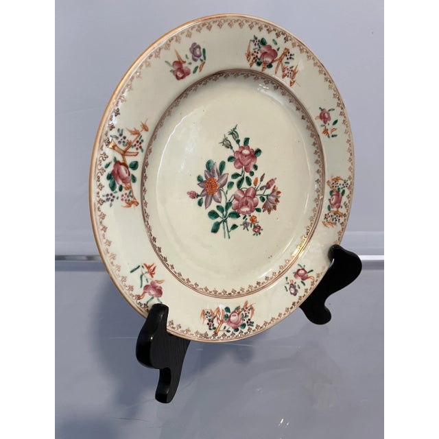 Mid 19th Century Chinese Qing Period Famille Rose Round Plate For Sale - Image 4 of 13