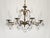 Antique 8 Arm Dark Patina Opulent Brass Cut Lead Glass Crystal Chandelier For Sale - Image 11 of 15