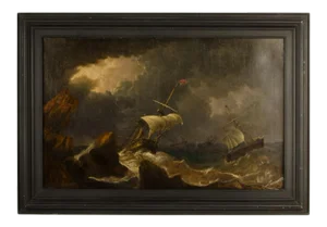 A Large and Impressive 19th Century Seascape.