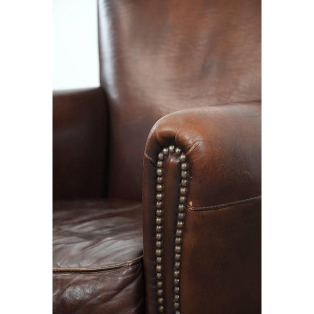 Vintage Armchair in Sheepskin For Sale - Image 10 of 16