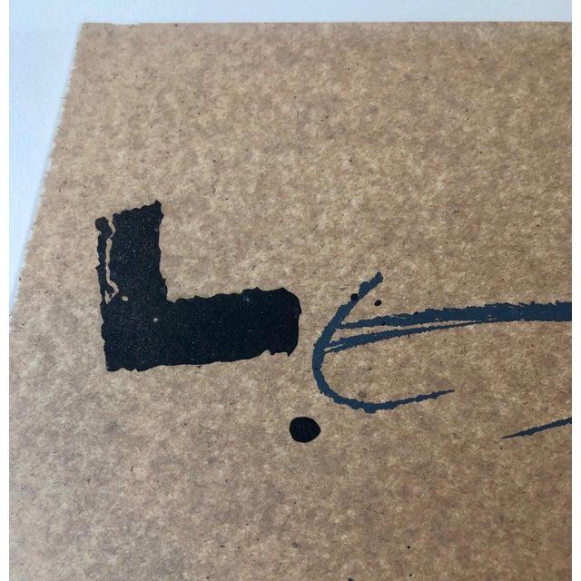 Brown Antoni Tàpies, Antoni Tapies Post Modern Abstract Expressionist Aquatint For Sale - Image 8 of 9