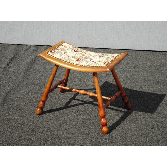 Gorgeous Stool in Great Vintage Condition. Solid and Firm. Wear is usual for its age. Please see photos. Overall a...
