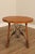 Antique Spanish Revival Carved Oak And Forged Iron Trestle Side Table For Sale In Philadelphia - Image 6 of 14