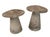 Stone Mid-20th Century English Style Cast Stone Mushroom Staddle Stones - Pair With Varied Heights For Sale - Image 7 of 11