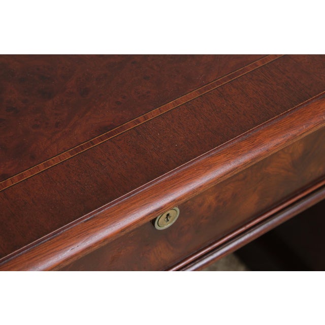 Councill Business Large Walnut Executive Office Desk For Sale - Image 11 of 18