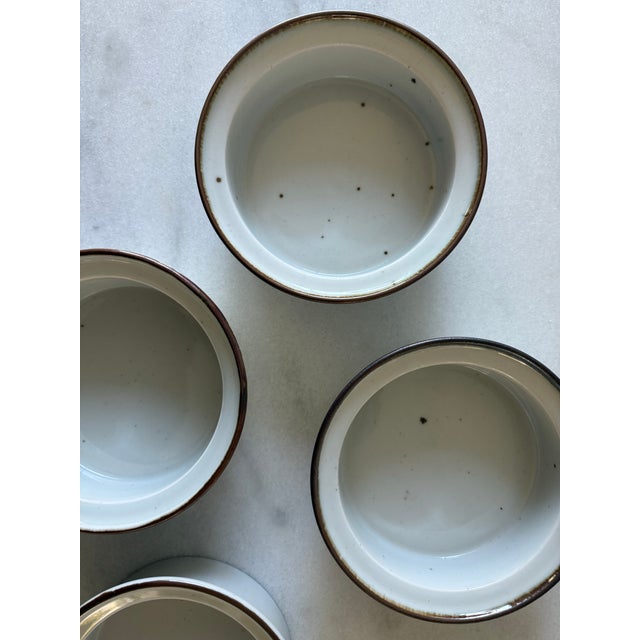 Set of 4 Dansk Designs Niels Refsgaard Brown Mist Bowls For Sale In Austin - Image 6 of 9