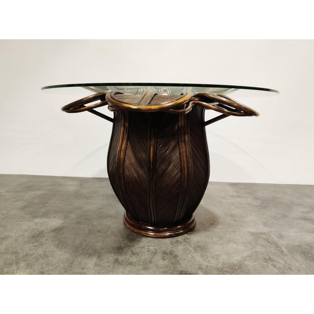 Vintage Bamboo Dining Table, 1970s For Sale - Image 12 of 12