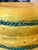 Vintage Italian Majolica Trompe L’Oeil Lemon Yellow Garden Seat Stool For Sale - Image 9 of 17