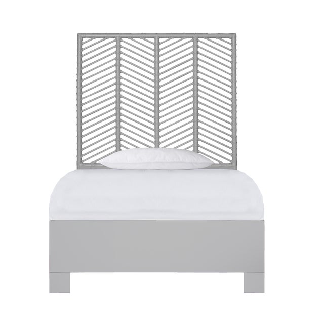 Liam Platform Bed Twin - Light Gray For Sale - Image 12 of 12