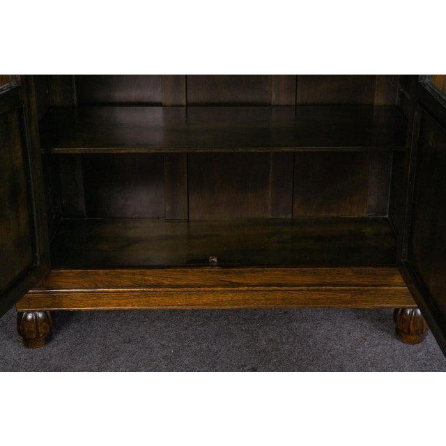 Brown Vintage Bookcase or Showcase For Sale - Image 8 of 18