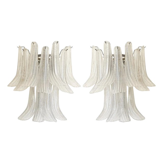 Murano Glass Wall Sconces by Simoeng, Set of 2 For Sale