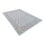 Handmade Cotton Vegetable Dyed White, Sky Blue and Tan Star and Gingham Rug - 8'x10' For Sale