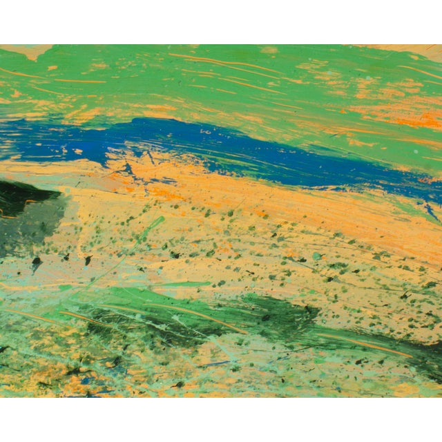 1980s 1980s Abstract Acrylic Landscape Diptych by Harry Hilson For Sale - Image 5 of 9
