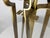 Italian Brushed Brass Fireplace Tools, 1970s For Sale - Image 9 of 15