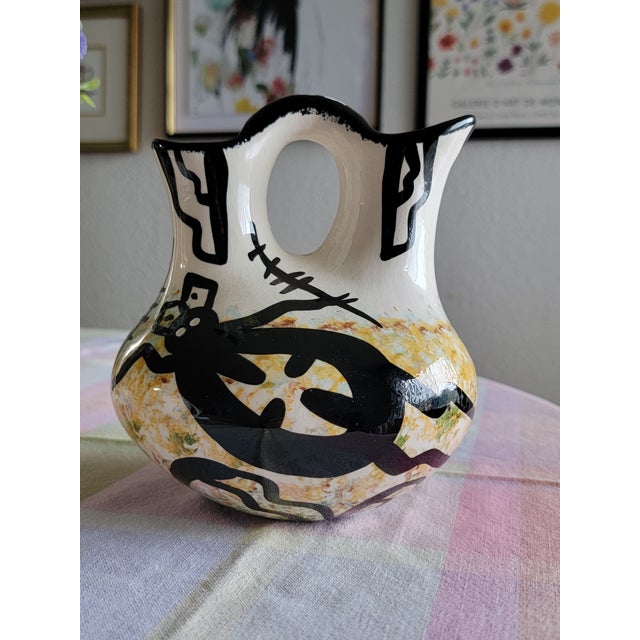 Mana Wedding Vase Southwestern Native American Folk Art For Sale - Image 4 of 5