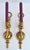 Late 20th Century Mid-Century Modern Cast Brass Candle Holder Wall Sconces - A Pair For Sale In Miami - Image 6 of 17