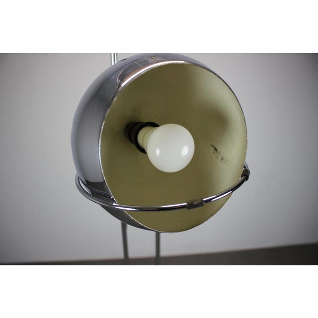 Silver Italian Space Age Adjustable Chrome Floor Lamp, 1960s For Sale - Image 8 of 14