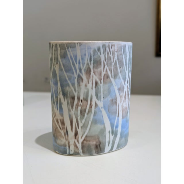 Blue Anderson Design Studio Birches Oval Vessel For Sale - Image 8 of 9