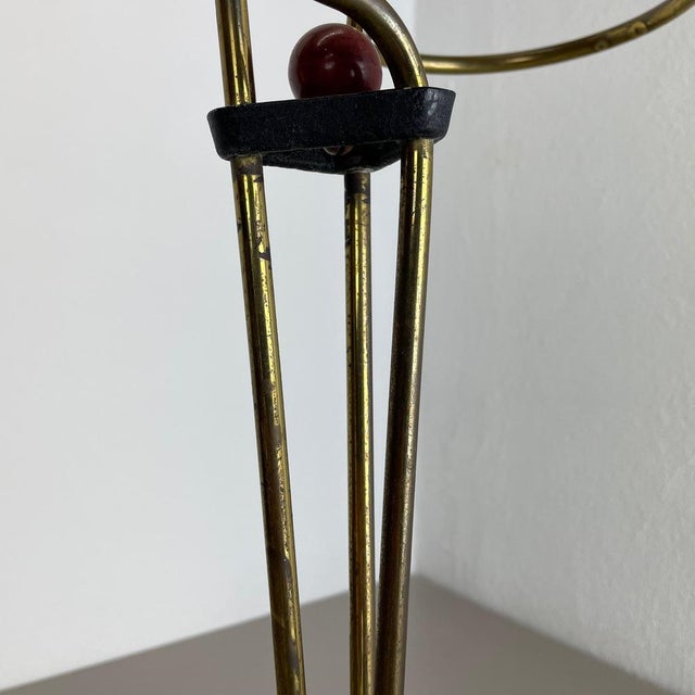 Bauhaus Modernist Metal and Brass Umbrella Stand, Germany, 1950s For Sale - Image 10 of 18