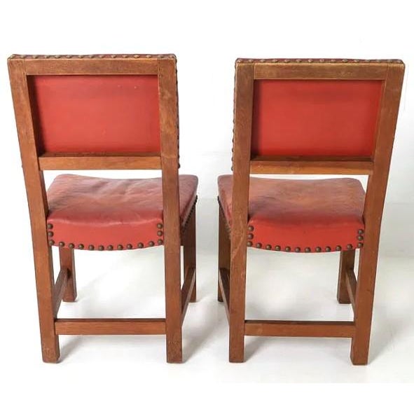 1950s 1950s Set 8 Danish Mid Century Old School Dining Chairs For Sale - Image 5 of 11