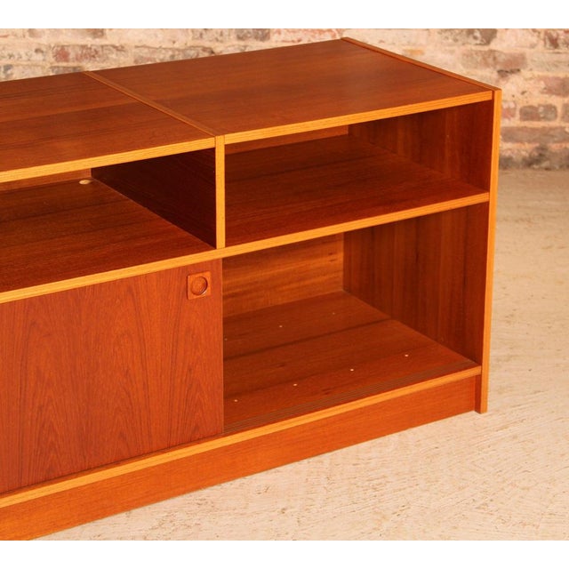 Plastic Mid-Century Modern Danish Vinyl Record Player Sideboard, 1970s For Sale - Image 7 of 12