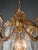 Antique French Lantern Chandelier Louis XVI Style Brass and Glas Gold Handmade For Sale - Image 6 of 8