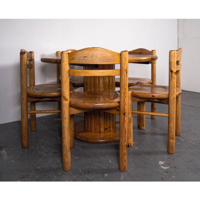 Dining Table & Chairs Set in the Style of Rainer Daumiller, 1970s, Set of 6 For Sale - Image 13 of 13