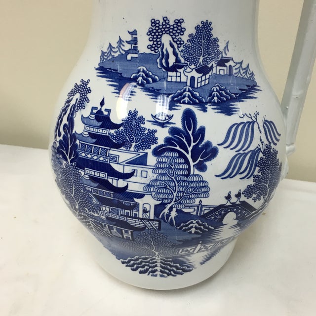 Vintage Blue Willow Vase Chairish