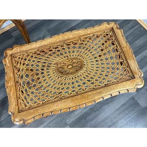 Vintage French Nesting Tables in Oak, Set of 3 For Sale - Image 12 of 14
