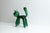 Glass Green Glass Cat Sculpture attributed to Toso et Bagnoli, Empoli, 1950s For Sale - Image 7 of 10