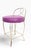 Purple Glamorous Vintage Hollywood Regency Vanity Bench by George Koch & Sons For Sale - Image 8 of 9