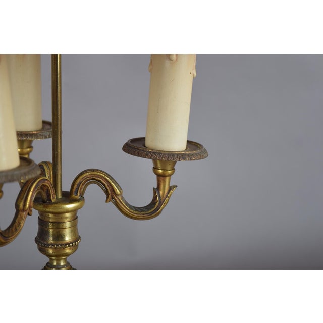1950s Vintage French Bouillotte Lamp in Gilt Brass, 1950s For Sale - Image 5 of 10