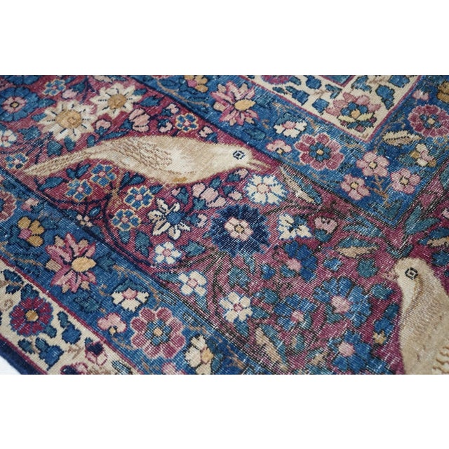 Traditional Antique Kerman Rug 8'8'' X 11'8'' For Sale - Image 3 of 10