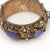 1900 - 1909 Antique Hungarian Silver Vermeil Enamel Chalcedony Seed Pearl Bangle For Sale - Image 10 of 10