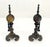 Victorian Pair of Large & Heavy Brass 23" Tall Ball Shape End Irons c.1900s For Sale - Image 3 of 9