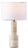 Tywin Travertine Table Lamp in Travertine/White For Sale