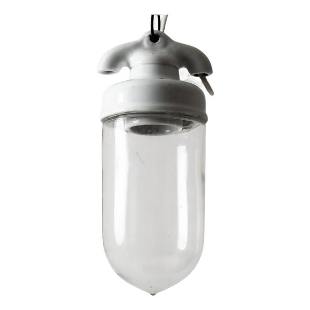 Bauhaus Hand-Blown Glass Bulb Lamp, Denmark, 1930s For Sale