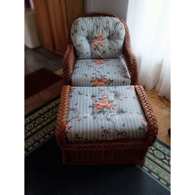 Vintage Henry Link Wicker Furniture Set For Sale - Image 9 of 18