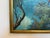 Paint Vintage Tropical Parrot Oil Painting Signed 1996, Colorful Macaws Jungle Scene For Sale - Image 7 of 13