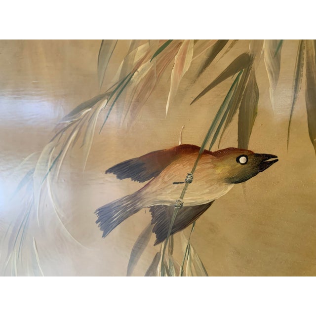 1960s Lucien Leinfelder Two Panel Hand Painted Screen For Sale - Image 9 of 17