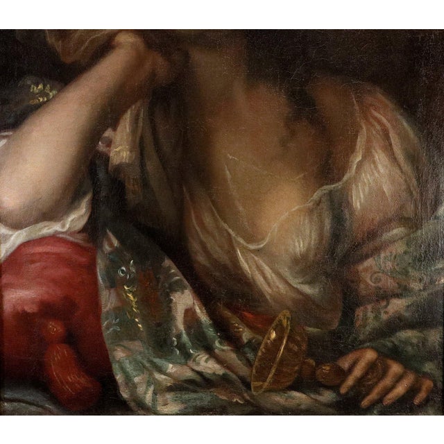After Carlo Francesco Nuvolone, The Suicide of Queen Sophonisba, 17th Century, Oil Painting on Canvas, Framed For Sale - Image 11 of 13